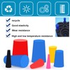 smseace 40Pack 8-Sizes Silicone Rubber Tapered Plug Kit 1/16" to