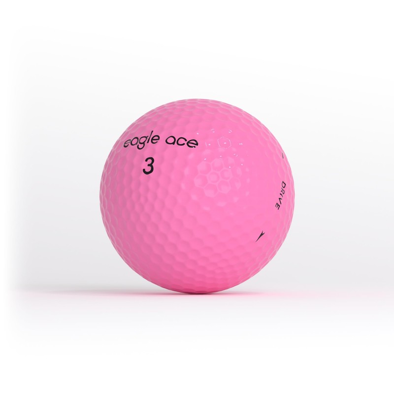 Eagle Ace™️ Drive Pink Golf Balls -Maximum Distance,Optimal Spin Control,High
