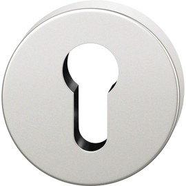 FSB 0 17 1735 01510 0105 Silver AGL Profile Cylinder Rosette PZ Round Cylinder Rosette 55 x 7 mm in Accordance with ÖNORM Anodised Aluminium