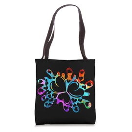 Cute Heart Shapes Love Colorful Elegant Heart Tote Bag