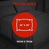 HOME ACE Non Iron Percale Standard Pillowcases 2 Pack Grey,