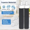 Oxyooh 2Pcs Brita Water Bottle Filter & 2Pcs Mouthpiece Replacement,