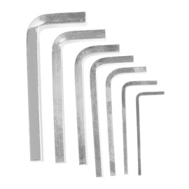 Sarini 7-teiliges L-förmiges Vierkantschlüssel-Set, 3/4/5/6/7/8/10 mm, L-förmiger Schraubenschlüssel, Vierkantschlüssel-Set, Werkzeuge, Vierkantschlüssel für Taschenlochschrauben, Heimreparatur