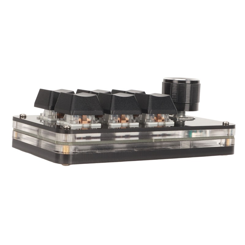 6 Key Mini Keypad with Knob RGB Light Blue Switch