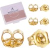 BEADNOVA 6 Pcs 14k Gold Earring Backs for Studs Butterfly