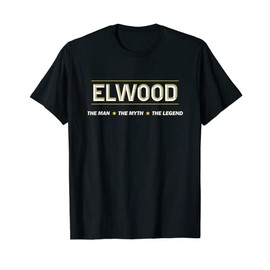 ELWOOD the Man the Myth the Legend | Mythos Legend Name - T-Shirt, black