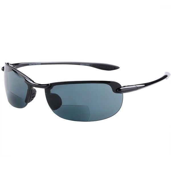 "Dreamin Maui" Polarized Nearly Invisible Line Bifocal Sunglasses for Men