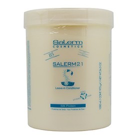 Salerm Cosmetics 21 LEAVE-IN Conditioner, B5 Provitamin Lipsomes & Silk Protein (34.5 oz - large tub size)