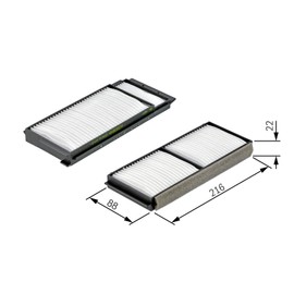 Bosch 1987432163 Pass Compartment Filter