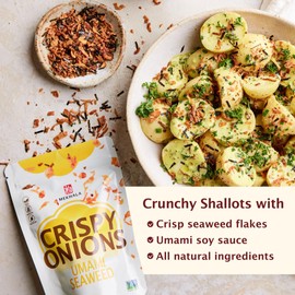 Mekhala Umami Seaweed Crispy Onions - Salad Toppings Crunchy Fried Onions For All-Purpose Seasoning Like Keto, Ramen Toppings, And Rice Gluten-free | 2.5oz (3-Pack)