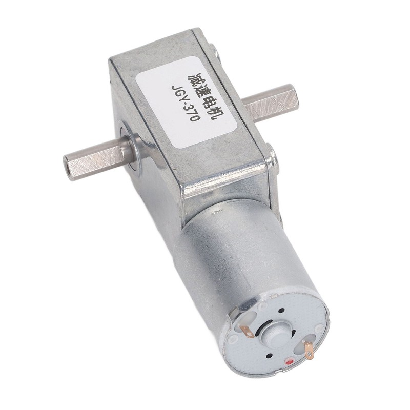 25kg.cm DC Gear Speed Reduction Motor Double Shafts Self Locking