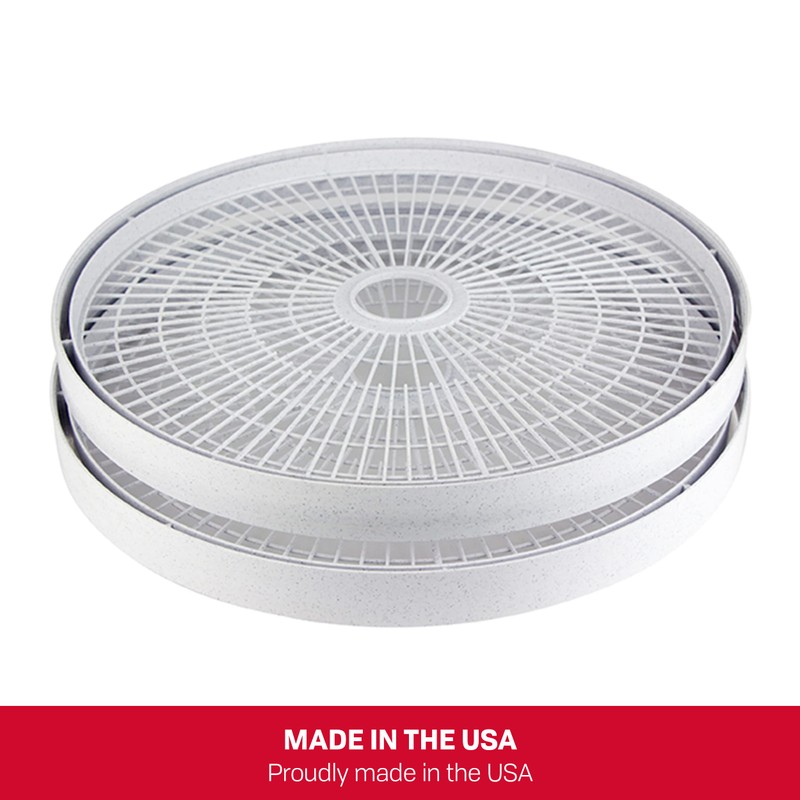 Nesco TR-2 White Plastic Round 15 1/2" Add-A-Trays to fit