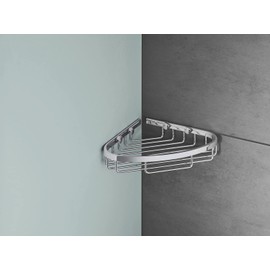 GROHE Start Cosmopolitan 41172000 Soap Basket Metal for Corner Mounting Including Screws and Wall Plugs Chrome