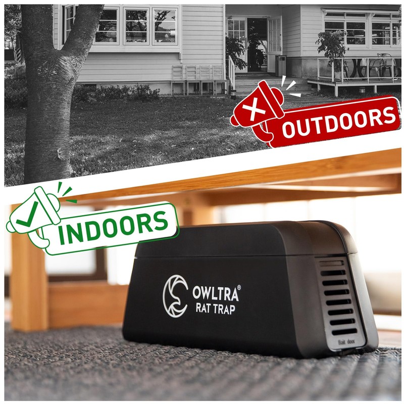 OWLTRA OW-1 Indoor Electric Rat Trap 2PCS, Instant Kill Rodent