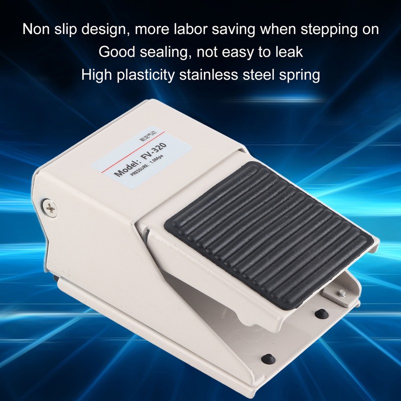 Pneumatic Pedal Valve Two Position Three Way Threaded Non Slip