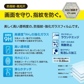 Nakabayashi Z0836 Digio2 ROG Ally Glass Film Anti-Fingerprint High Gloss Bubble Free