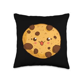 Chocolate Chip Cookie Costume Apparel Co Chocolate Chip Cookie A Funny Costume for Couples and Kids Throw Pillow, 16x16, Multicolor