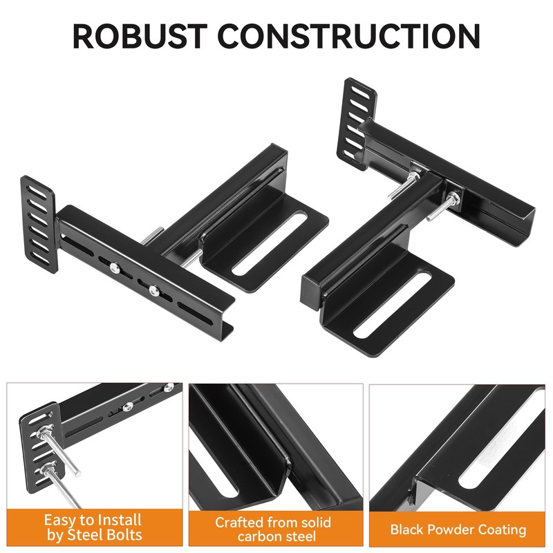 TOPTGO Headboard Bracket Kit for Adjustable Bed Base,Headboard Brackets for