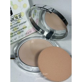 Clinique Stay-Matte Sheer Pressed Powder, 01 Stay Buff (VF), Full Size, NIB
