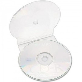10 x CD Clear Clam Shell Storage Cases for 1 Disc - C-Shell