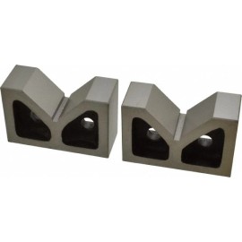 Groz 2-3/16" Max Capacity, 90&deg; Angle, Cast Iron V-Block