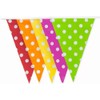 Multicoloured Polka Dot Bunting 10m with 20 Pennants