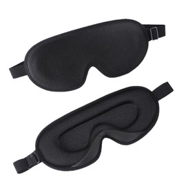 JJQHYC Eye Mask for Sleeping 3D Eye Mask Blackout Eye Mask Deep Sleep Eye Mask with Adjustable Strap, Eye Mask for Travel