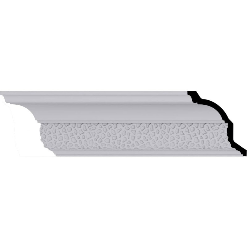 Sample - Endurathane Clementine Crown Moulding, 4 1/8"H x 3