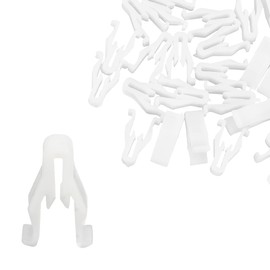 X AUTOHAUX 30pcs White Plastic Nylon Switch Bezel Clip 90467-10203 for Toyota for Lexus 4Runner Camry Corolla Highlander Land Cruiser RAV4 Sienna Tundra Etc