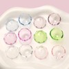 80Pcs Acrylic Clear Flower Bead Caps for Jewelry Making, Transparent