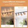 AIBISOD 4-Pack H Track Light Heads, Modern Rattan Track Lighting