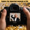 5-Pack Gold Confetti Poppers, 12-Inch Recyclable Confetti Cannons for Weddings,