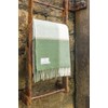 Tweedmill Lifestyle Block Check Throw/Blanket 100% Pure New Wool Olive