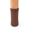 16 Pack Black Chair Leg Socks – Double Thick Knitted