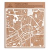 Frankfurt am Main Paper Art Card White 30 x 30