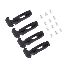 HOMSFOU Pack of 4 Rubber T-Handle Cooling Cabinet Cool Box Rubber Flap Radiator Handle Rubber Plugs Rubber Snakes Buggy Lock Cabinet Latch T-Handle Lock Tool Box Buckle Black