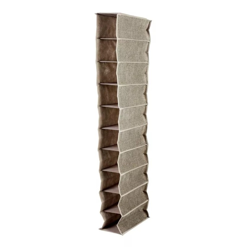 HH Organizador Closet Zapatos Bufandas 10 Espacio Colgable Cafe