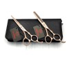 EVOLVING Set Tijeras Rose Gold 6 Pulgadas Barbero Estilista Evolving