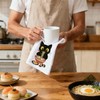 CUTHOLLOW 4Pcs Black Cats Ramen Kitchen Towels Cute Tea Towels
