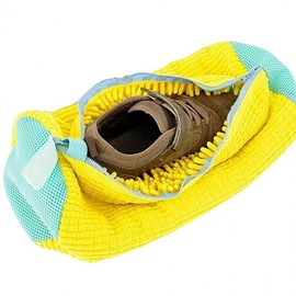Dedicated Shoe Cleaning Brush for Sneakers and Athletic Shoes Pouch Yellow