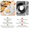 3-in-1 Egg Slicer Stainless Steel with 3 Egg Separators and