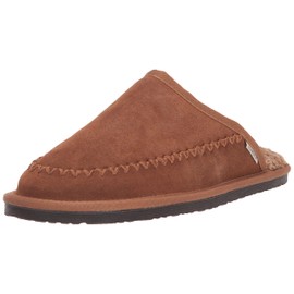 Staheekum Men's Log Cabin Scuff Slipper, Wheat, 11