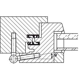 Gedotec Drill-in tapes, room door, door hinge, size 13, decorative tape, polished brass, window hinge two-piece for interior doors, window hinge model 57.1300, 3 pieces, antique door hinges for wooden