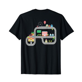 Play Mat On The Back Toy Car Street Back Massage T-Shirt