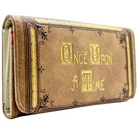 Once Upon a Time Fairytale Medieval Scroll Wallet/Purse Tri-Fold Coin Pocket & Card Holder Brown, brown, Casual