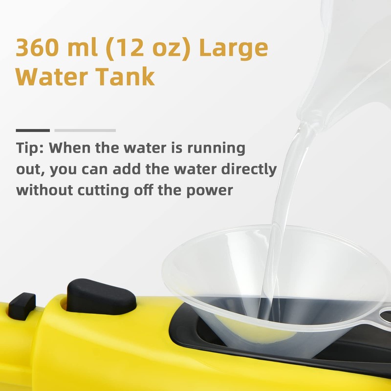 CHEFJOY Handheld Steam Cleaner, 1400W Pressurized Steamer with 17 Pieces