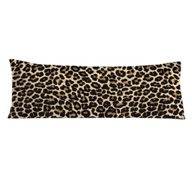 PIUD Leopard Print 20x54 Body Pillow Cover, Cheetah Print Room Decor, Trendy Girly Room Decor, Wildlife Animal Skin Theme Cheetah Decorative Long Body Pillow Cases for Bed Couch