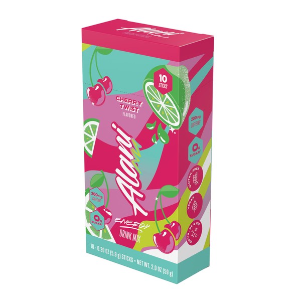 Alani Nu CHERRY TWIST Energy Sticks | Energy Drink Powder