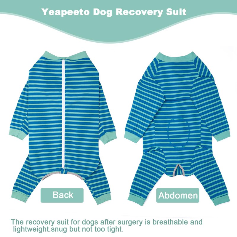 Yeapeeto Dog Onesie Surgery Recovery Suit for Large Medium Bodysuit