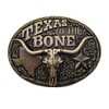Cowboy Longhorn Belt Buckle Western Brass Bull Buckles